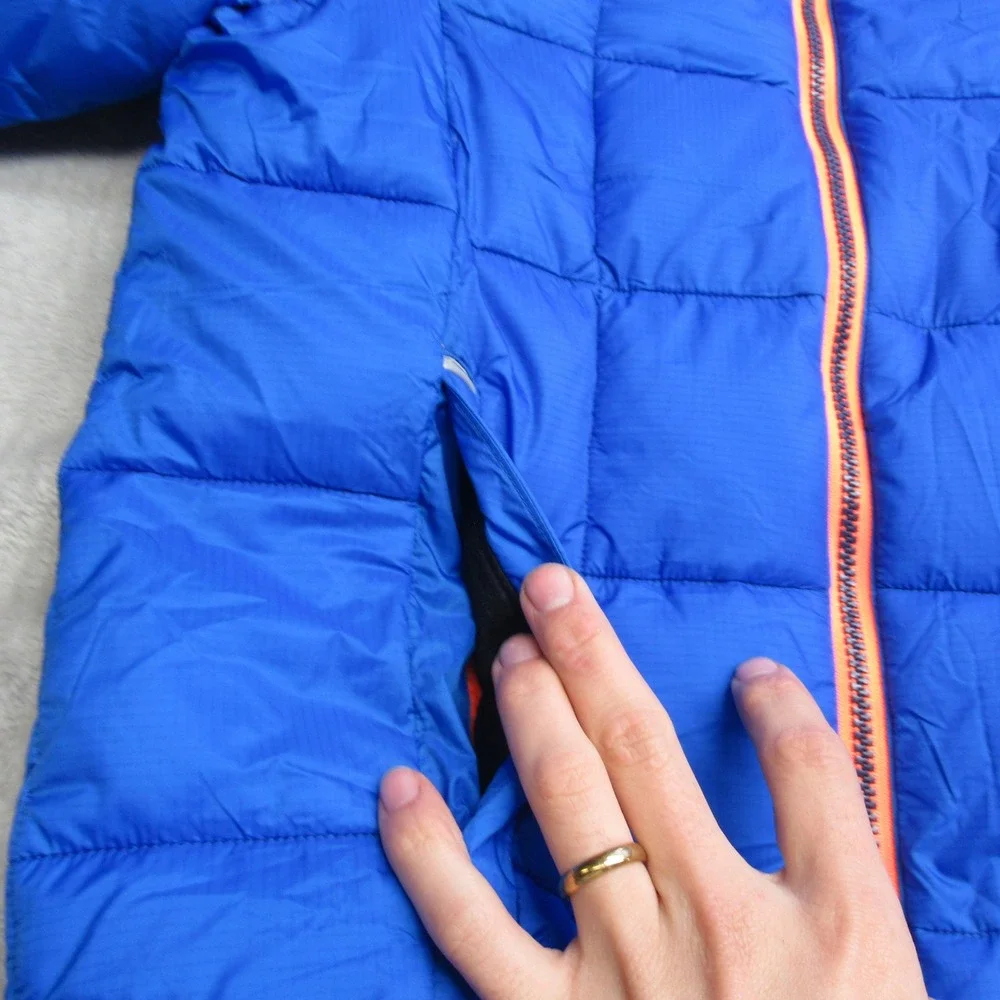 Gerry‎ Jacket Boys Medium Blue Hooded Insulated Light Pack Torque Puffer NEW